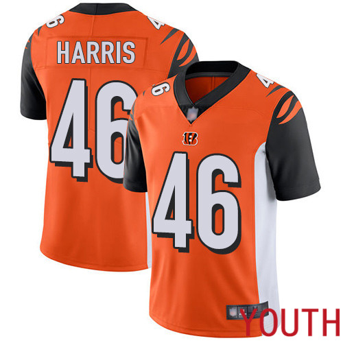 Cincinnati Bengals Limited Orange Youth Clark Harris Alternate Jersey NFL Footballl #46 Vapor Untouchable